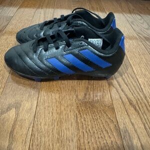 Adidas Black and Blue Soccer Cleats